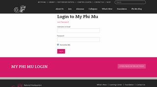 
                            4. My Phi Mu Login - Phi Mu - Phi Mu Officer Portal