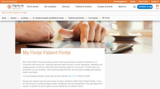 
                            8. My Portal (Patient Portal) | St. Joseph's Hospital & Medical ... - St Joseph Heritage Patient Portal Portal