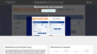 
                            6. My Resale Web. MyResaleWeb.com... because your business ... - Myresaleweb Com Login