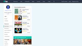 
My Resources dashboard - teaching resources - Tes  
