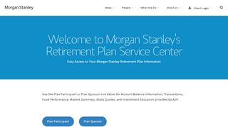 
                            2. My Retirement | Morgan Stanley - Morgan Stanley Smith Barney Benefits Portal
