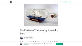 
                            8. My Review of Shipster by Australia Post - Jase Clamp - Medium - Shipster Portal