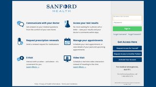 
                            1. My Sanford Chart: Login Page - My Sanford Chart Portal Page
