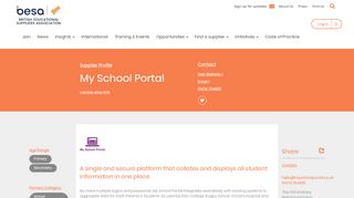 
                            15. My School Portal - BESA - My School Portal