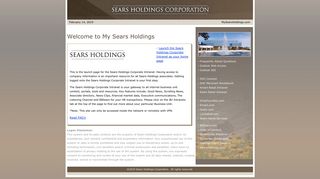 
My Sears Holdings - Intranet Portal  
