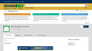 
                            3. My Student Account - InsideND - University of Notre Dame - Nd Student Portal