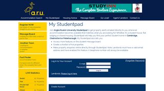 
                            5. My Studentpad - Find student accommodation in Cambridge ... - Aru Accommodation Portal
