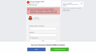 
                            7. My UNAM Portal logins. - University of Namibia (UNAM) | Facebook - Unam Portal