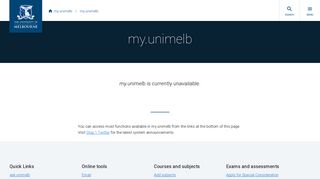 
                            1. My Unimelb - University of Melbourne - Unimelb Travel Portal