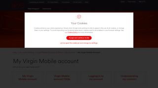 
                            2. My Virgin Mobile Account | Virgin Media | Virgin Media - Virgin Mobile My Account Portal Uk