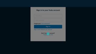 My VUDU - Sign In / Sign Up - Vudu Account Login