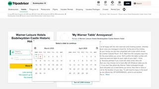 
                            4. 'My Warner Table' Annoyance! - Review of Warner Leisure ... - My Warner Table Portal