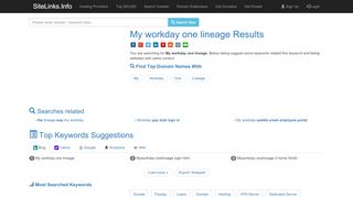 
                            5. My workday one lineage Results For Websites Listing - Thelineageway Com Login