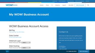 
                            1. My WOW! Account Access Portal Login | WOW! Business - Wow Business Portal