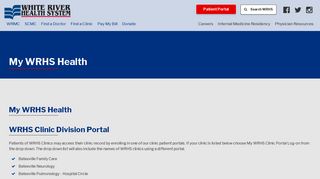 
                            2. My WRHS Health | White River Health System - Batesville Family Care Patient Portal