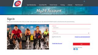 
My24 Account Login - 24 Hour Fitness  
