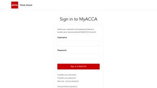 
                            1. myACCA - ACCA Global - My Acca Member Portal