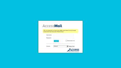 MyAccessMail Web Log In - Access Communications