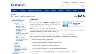 myaccount for Your Business - Business - Union Gas - Enbridge Portal My Account