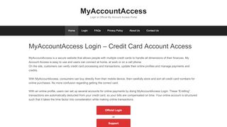 MyAccountAccess – Login to Official My Account Access Portal - Www Myaccountaccess Com Onlinecard Portal Do