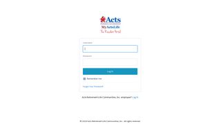 
MyActsLife Portal - Acts Retirement Life Communities
