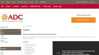 
                            1. MyADC - Patient Portal | Your Bill | The Austin Diagnostic Clinic - Myadc Patient Portal