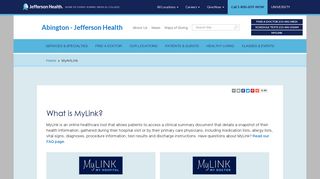 
                            1. MyAHLink - Abington - Jefferson Health - Amh Patient Portal
