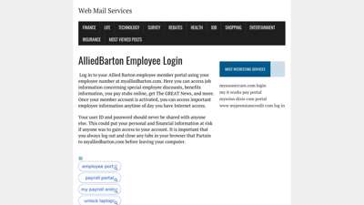 myalliedbarton.com - Employee Portal Access  - fidp