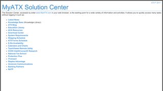 
                            3. MyATX Solution Center - CCH - Atxinc Portal