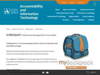 
MyBackpack / MyBackpack - Atlanta Public Schools
