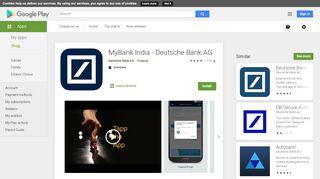 
                            8. MyBank India - Deutsche Bank AG - Apps on Google Play - Online Deutsche Bank India Portal