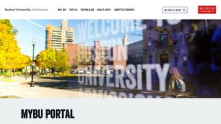 
MyBU Student Portal Login | Admissions - Boston University  
