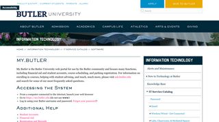 
                            2. My.Butler | Butler.edu - Butler University - My Butler Portal