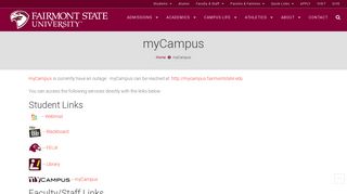 
                            6. myCampus | Fairmont State University - Fsu Blackboard Portal