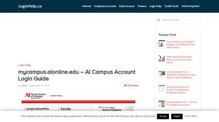 
                            2. mycampus.aionline.edu - Ai Campus Account Login Guide ... - Mycampus Aionline Edu Portal Page