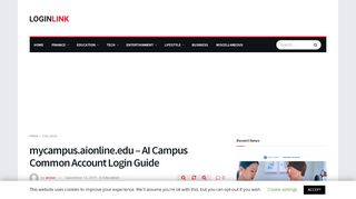 
                            3. mycampus.aionline.edu - AI Campus Common Account Login ... - Mycampus Aionline Edu Portal Page