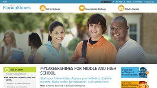 
MyCareerShines for Middle and High School - FloridaShines
