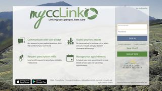 
                            3. myccLink - Login Page - Cclink Provider Portal