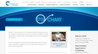 
                            4. MyChart - | Confluence Health - Confluence Health Portal