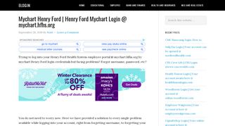 
                            8. Mychart Henry Ford | Easily access your account @ mychart ... - My Chart Portal Henry Ford