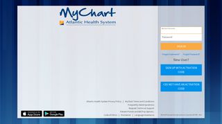 MyChart - Login Page - Atlantic Health System - Chilton Patient Portal