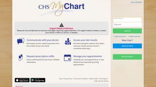 
MyChart - Login Page - Catholic Health Services  
