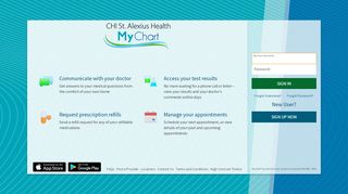 
                            5. MyChart - Login Page - Chi St Alexius Patient Portal