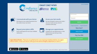 
                            6. MyChart - Login Page - Confluence Health Portal