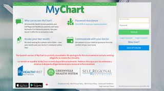 
                            5. MyChart - Login Page - Greenville Obgyn Patient Portal