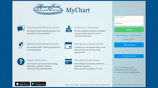 
                            6. MyChart - Login Page - Henry Ford Hospital Employee Portal