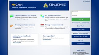 
                            1. MyChart - Login Page - Johns Hopkins Medicine - Johns Hopkins Health Portal