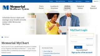 MyChart - Login Page - Memorial Hospital Patient Portal Portal
