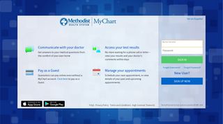 
                            5. MyChart - Login Page - My Methodist Portal
