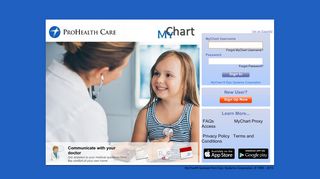 MyChart - Login Page - Prohealth Care Portal